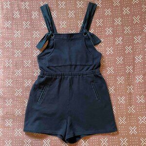 Navy Blue Romper Shorts Anthropologie S